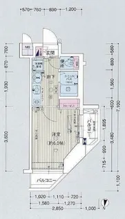 プレサンス名古屋城前【2階】の間取り