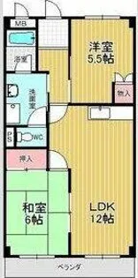 サンステージ滝の水【2階】の間取り