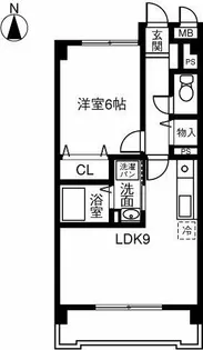 クリスタルタウン貴船【404号室】の間取り