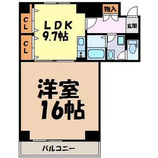 ヒルトップハウス【3階】の間取り