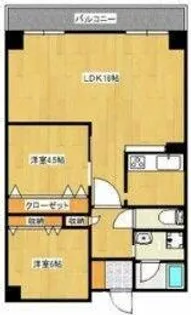 フロレアール・ジーア【2階】の間取り