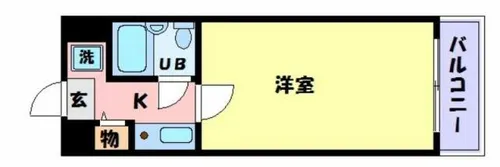 ダイアパレス姫路大手前通西【7階】の間取り