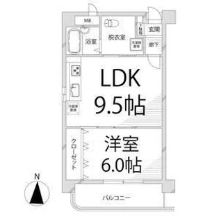 キャッスルコート西夢前台【4階】の間取り