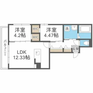 Dominion N27【301号室】の間取り