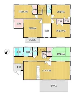 福岡県北九州市八幡西区下上津役2丁目【一戸建】の間取り