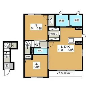 カサ フェリスⅡ【2階】の間取り