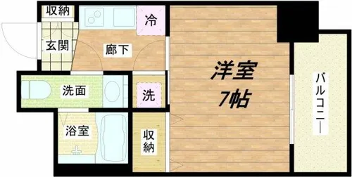 ラシュレエグゼ本町【11階】の間取り
