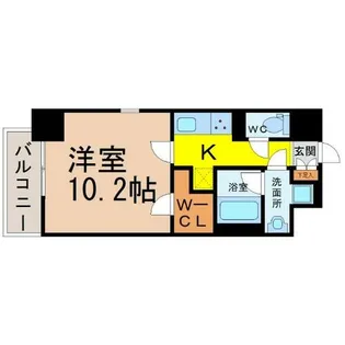 タウンコート御園【7階】の間取り