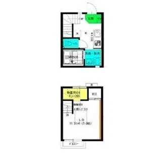 Cerisier【109号室】の間取り