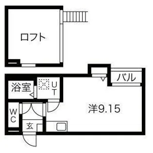 Patina平安通【2階】の間取り