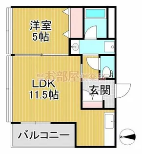 ブランドルフ【310号室】の間取り