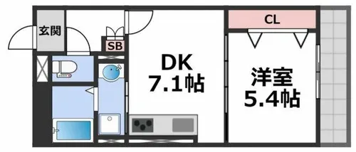 サクラレジデンス巽【2階】の間取り