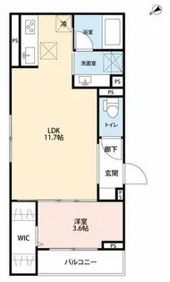 ソレール【101号室】の間取り