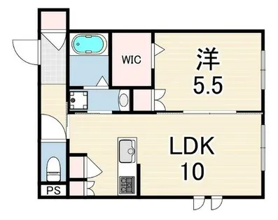 スクエア摩耶【1階】の間取り