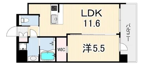 プレジオさくら夙川【3階】の間取り