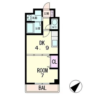 コープ美山2【5階】の間取り