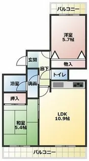 エスポア江南Ⅱ【302号室】の間取り