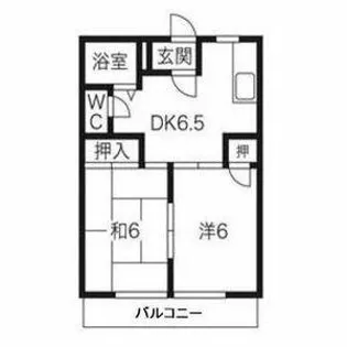 パークハイムI【1階】の間取り