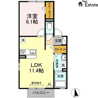 ミラコスタ【2階】の間取り