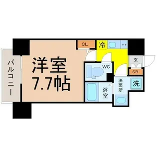 エスリード新栄テセラ【4階】の間取り