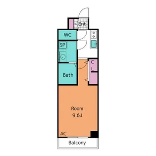 S-RESIDENCE岡崎公園aureate【13階】の間取り