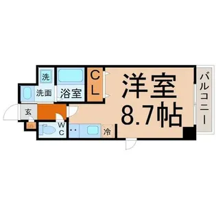 プログレッソ八田【9階】の間取り