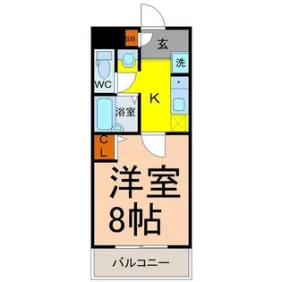 グランデ玉の井【3階】の間取り