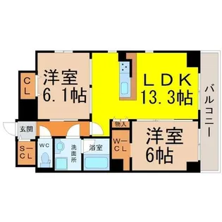 レジーナ鶴舞【12階】の間取り