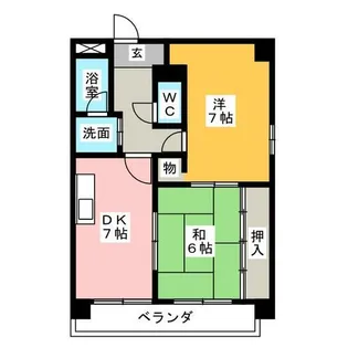 レジデンス千代田【4階】の間取り
