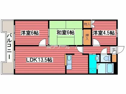 エルハイム【402号室】の間取り