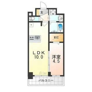 プレデコート西京極【6階】の間取り