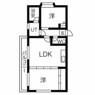 エルアモール【2階】の間取り