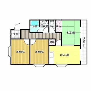 メゾンベルエール【2階】の間取り