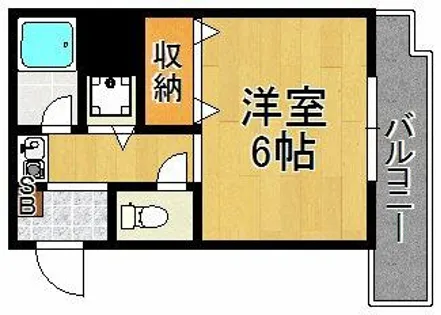 片町コート【3階】の間取り