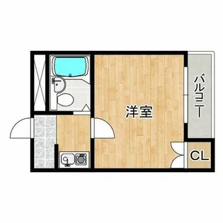 スリーデイズ新大阪【8階】の間取り