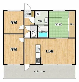 ビーバードルチェ藤井寺【6階】の間取り