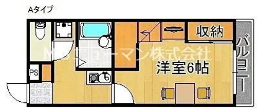 レオパレス悠【2階】の間取り