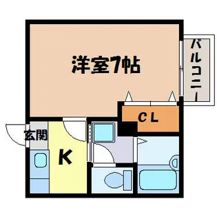 ハイツ春岡AIKA【1階】の間取り