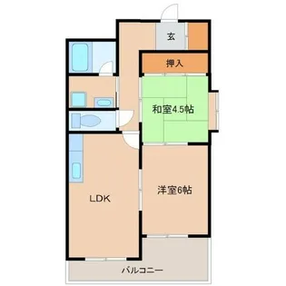 セレニティ武庫之荘【4階】の間取り