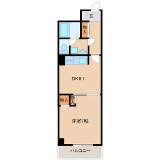 ブルネン武庫之荘【5階】の間取り