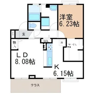 エル ブルック【103号室】の間取り