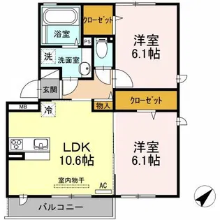 ポラリス【1階】の間取り