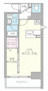 ソシオ心斎橋【5階】の間取り