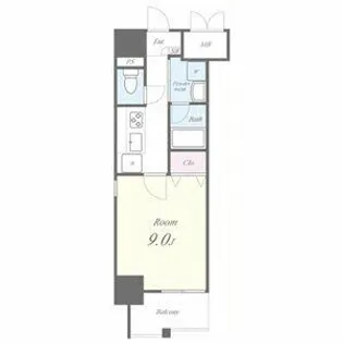 トレヴィ高岳【9階】の間取り