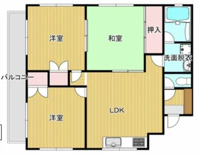 サンパレス桃山台2番館【2階】の間取り