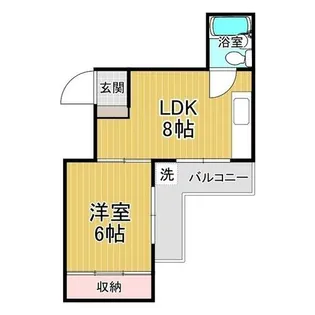 ストリームライン箱崎【1階】の間取り