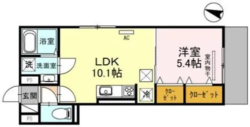 兵庫県神戸市垂水区陸ノ町【アパート】の間取り