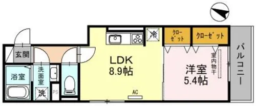 兵庫県神戸市垂水区陸ノ町【アパート】の間取り
