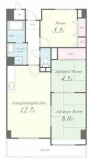 シャトー アルベール【3階】の間取り