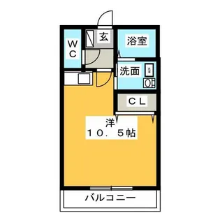 1Rの間取り画像